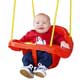 child in a swing